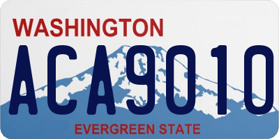 WA license plate ACA9010