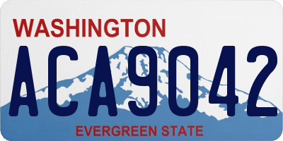 WA license plate ACA9042