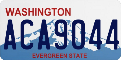 WA license plate ACA9044
