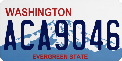 WA license plate ACA9046