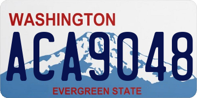 WA license plate ACA9048