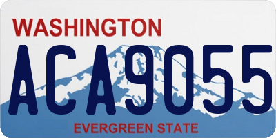 WA license plate ACA9055