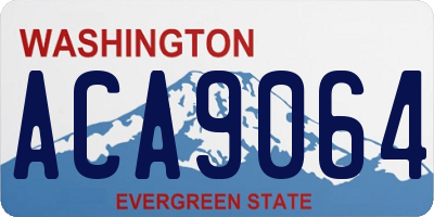 WA license plate ACA9064