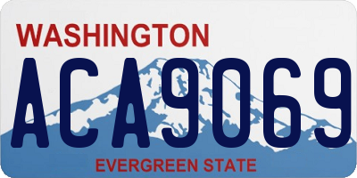 WA license plate ACA9069