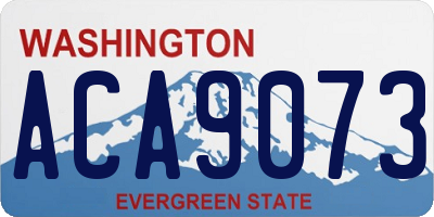 WA license plate ACA9073