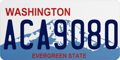 WA license plate ACA9080