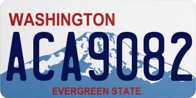WA license plate ACA9082