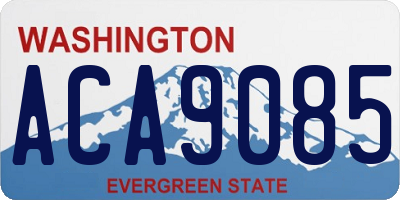 WA license plate ACA9085