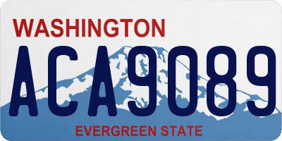 WA license plate ACA9089