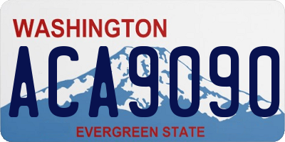 WA license plate ACA9090