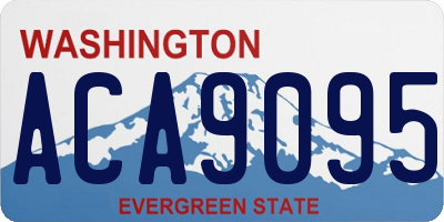 WA license plate ACA9095
