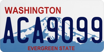 WA license plate ACA9099