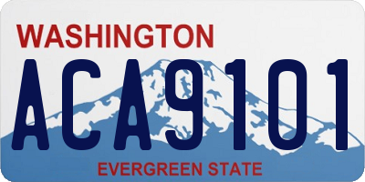 WA license plate ACA9101