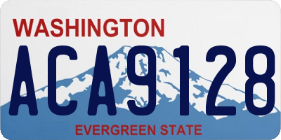 WA license plate ACA9128