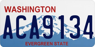 WA license plate ACA9134