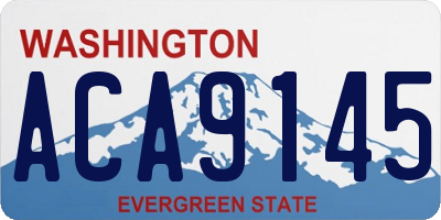 WA license plate ACA9145