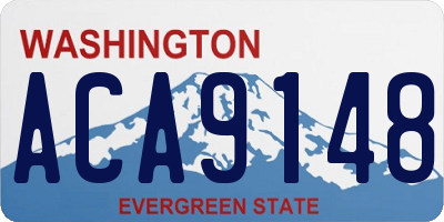WA license plate ACA9148