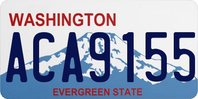 WA license plate ACA9155
