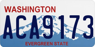 WA license plate ACA9173