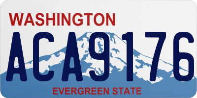 WA license plate ACA9176