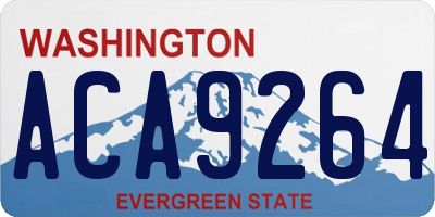 WA license plate ACA9264
