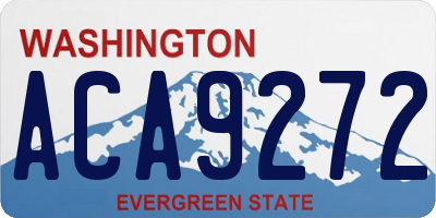 WA license plate ACA9272