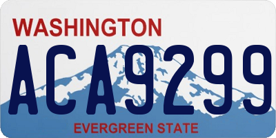 WA license plate ACA9299