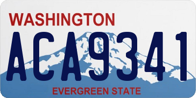 WA license plate ACA9341