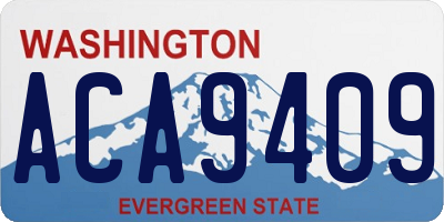 WA license plate ACA9409