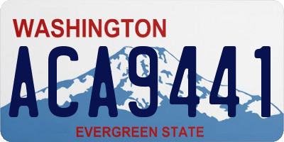 WA license plate ACA9441