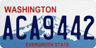 WA license plate ACA9442