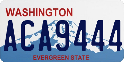 WA license plate ACA9444