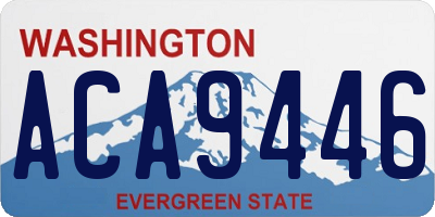 WA license plate ACA9446