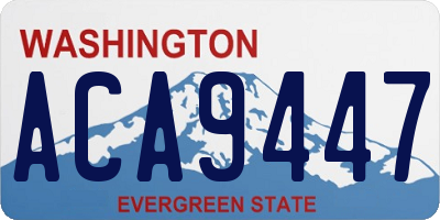 WA license plate ACA9447