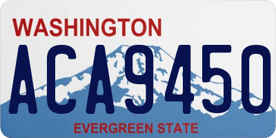 WA license plate ACA9450