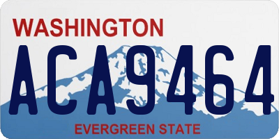 WA license plate ACA9464