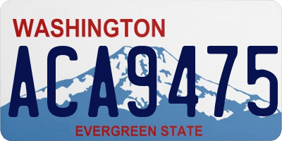 WA license plate ACA9475
