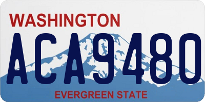 WA license plate ACA9480