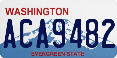 WA license plate ACA9482