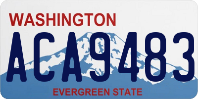 WA license plate ACA9483