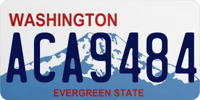 WA license plate ACA9484