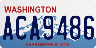 WA license plate ACA9486