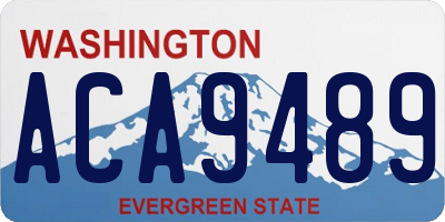 WA license plate ACA9489