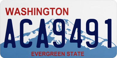 WA license plate ACA9491
