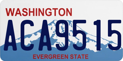 WA license plate ACA9515