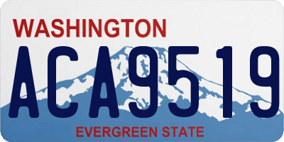 WA license plate ACA9519