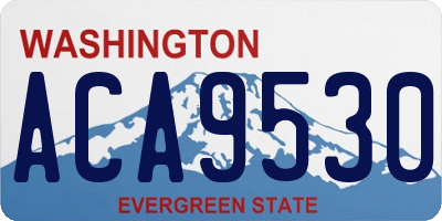 WA license plate ACA9530