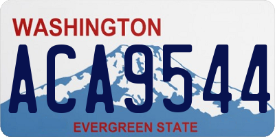 WA license plate ACA9544