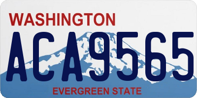 WA license plate ACA9565