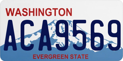 WA license plate ACA9569